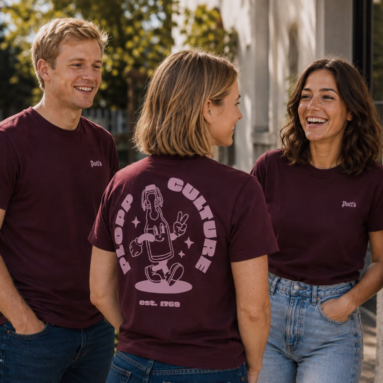 Potts - T-Shirt - Plopp Culture - Burgundy Thumb 2026.08.20